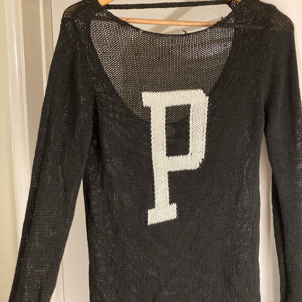 VS Pink Varsity sweater
